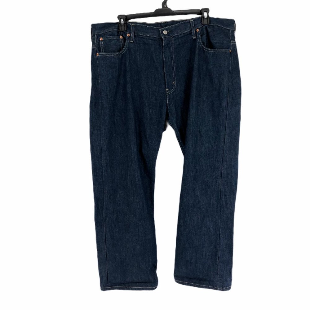 Levis Mens Blue Straight Denim Jeans Size 42X30
